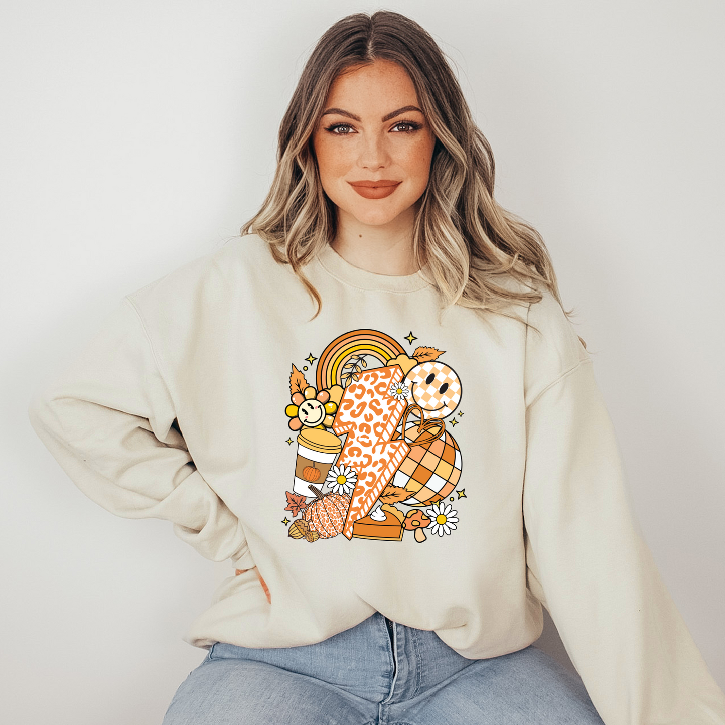 Wholesale Retro Fall Thanksgiving - Grey Tee