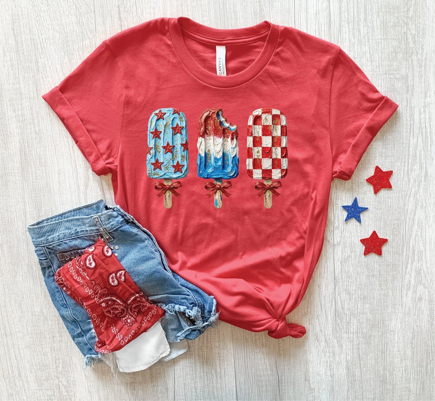 Patriotic Ice Cream- Unisex Graphic Tee