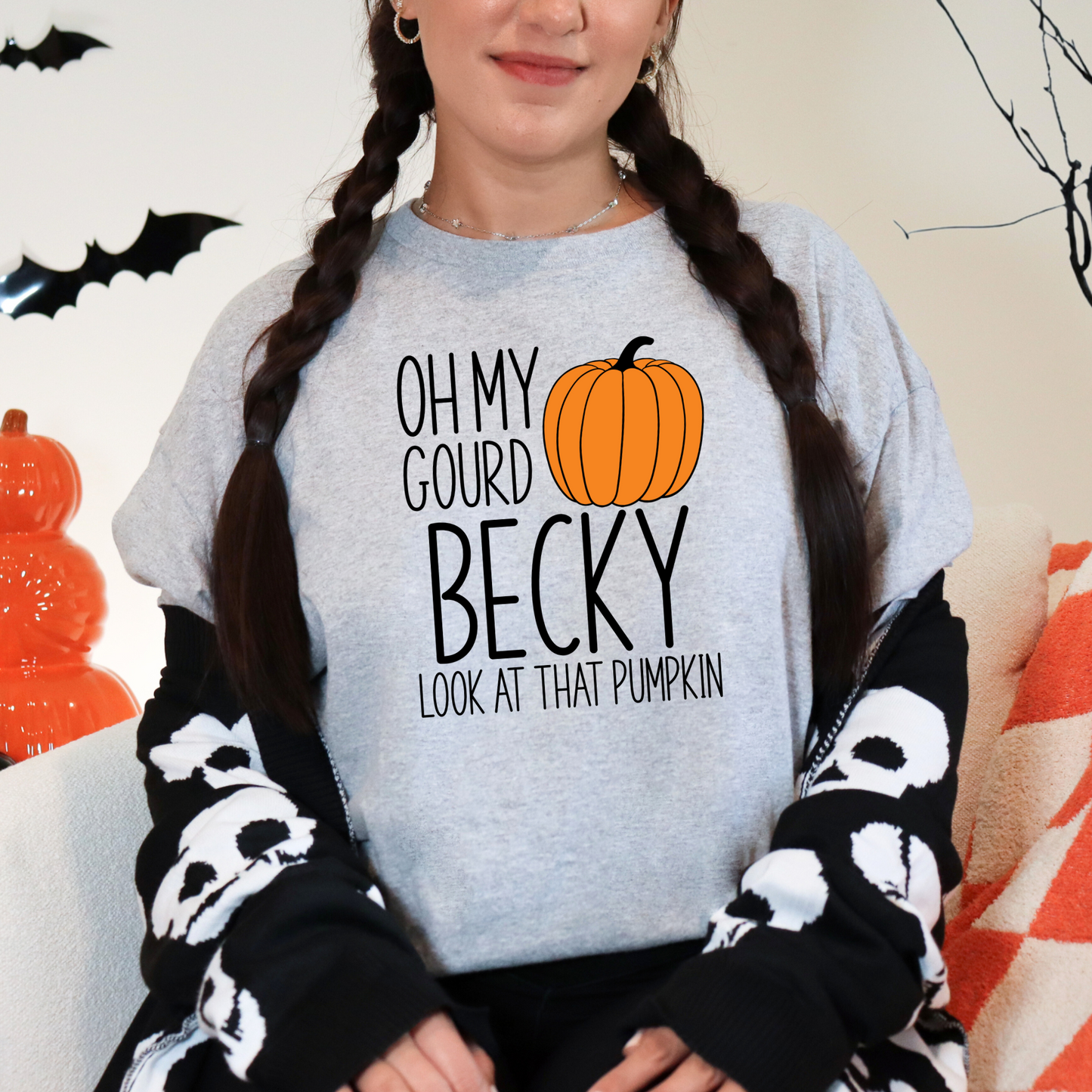 Wholesale Oh my gourd Graphic Tee - White Tee