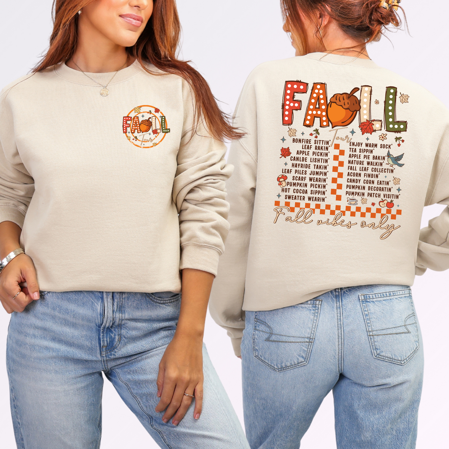 Wholesale Fall Tour Sweatshirt - Sand Sweatshirt