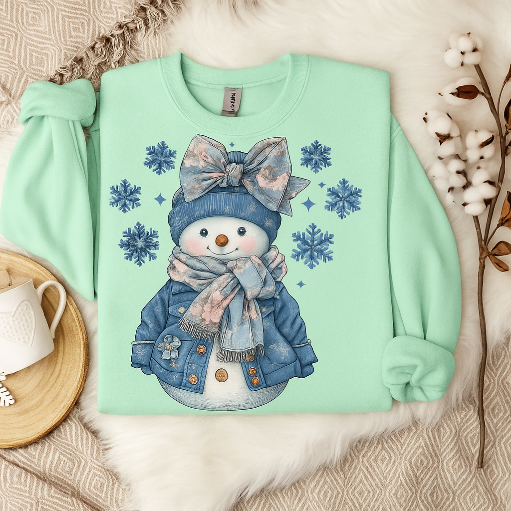 Denim Snowman