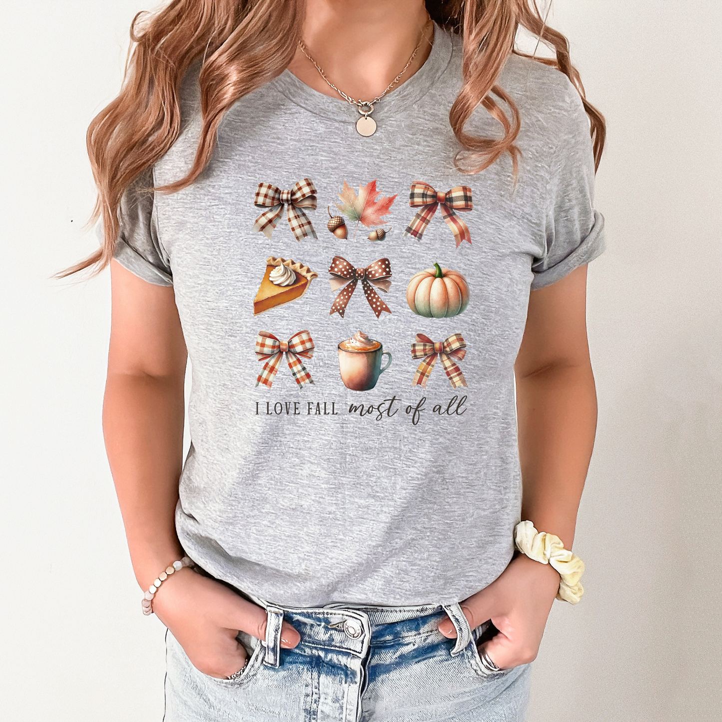Wholesale I love Fall - Mauve Tee