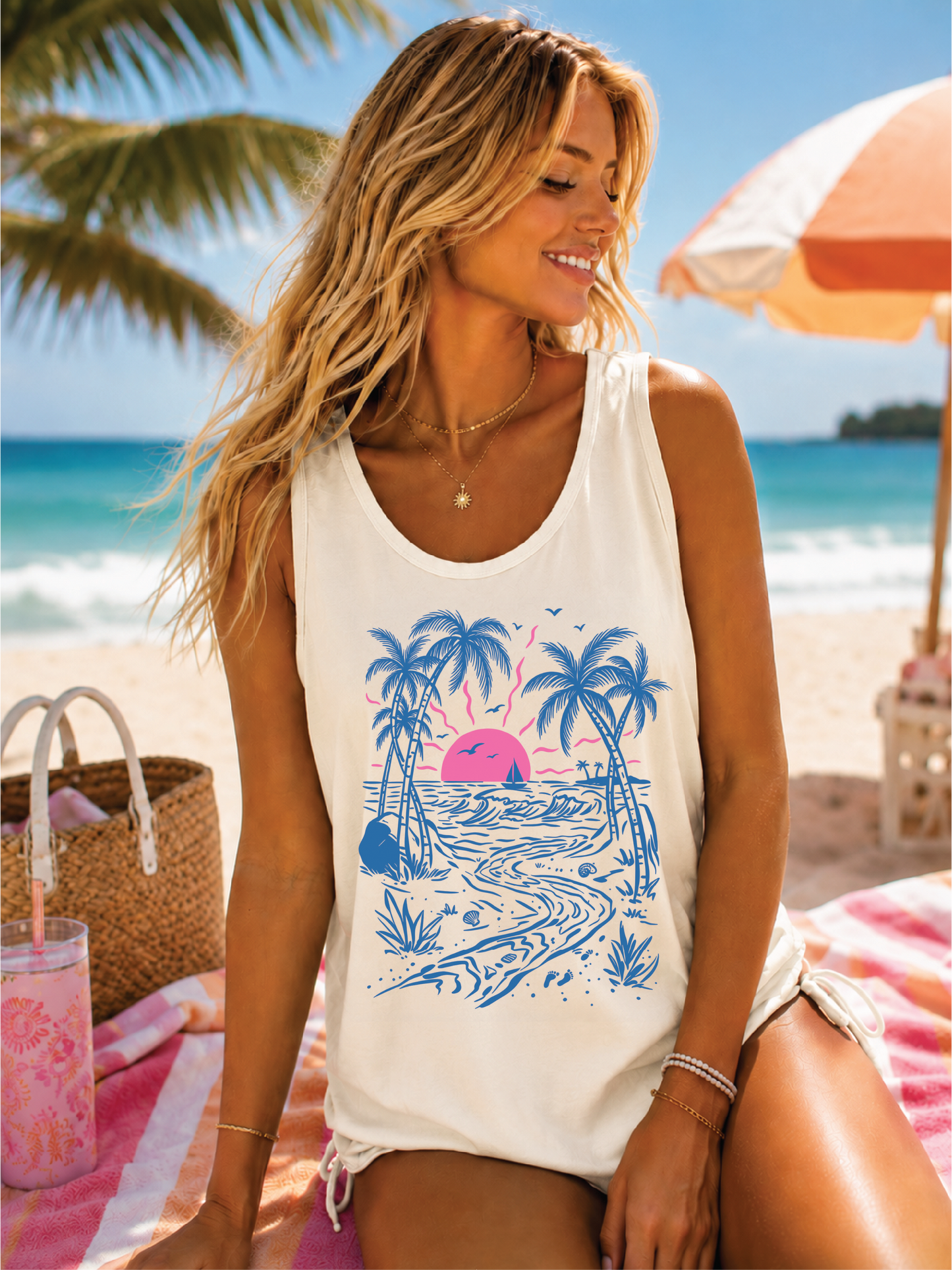 Summer Beach- Unisex Tank Top/Tee