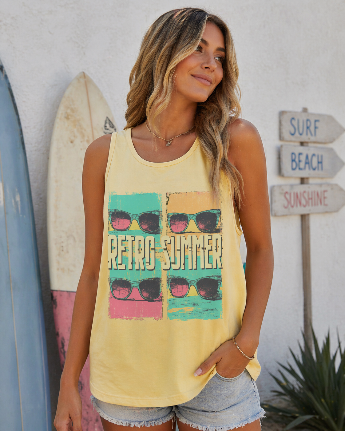 Retro Summer Unisex Graphic Tank Top