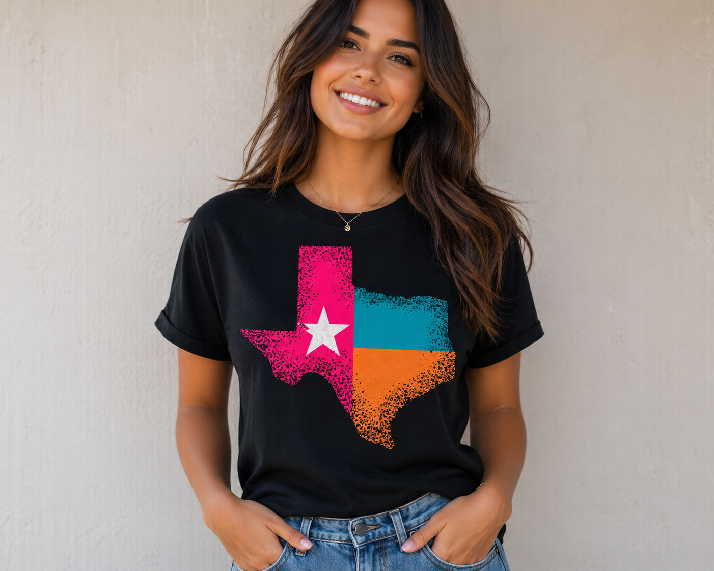 Neon Texas-Unisex Graphic Tee