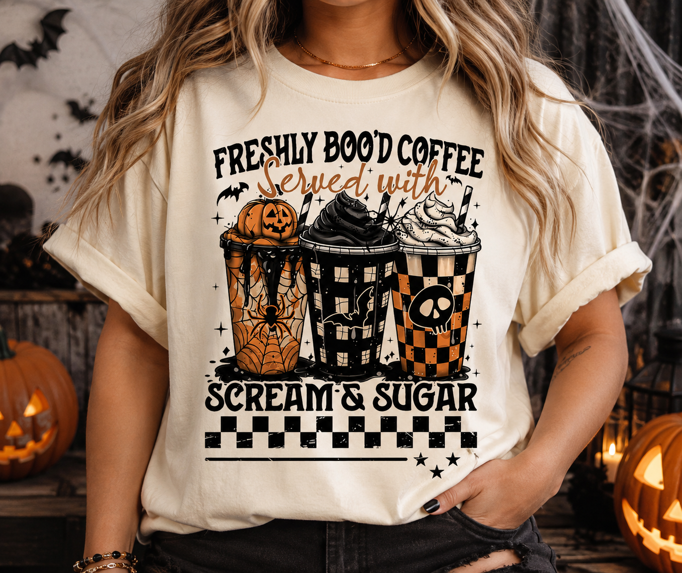 HALLOWEEN COFFEE- Unisex Sweatshirt/Tee