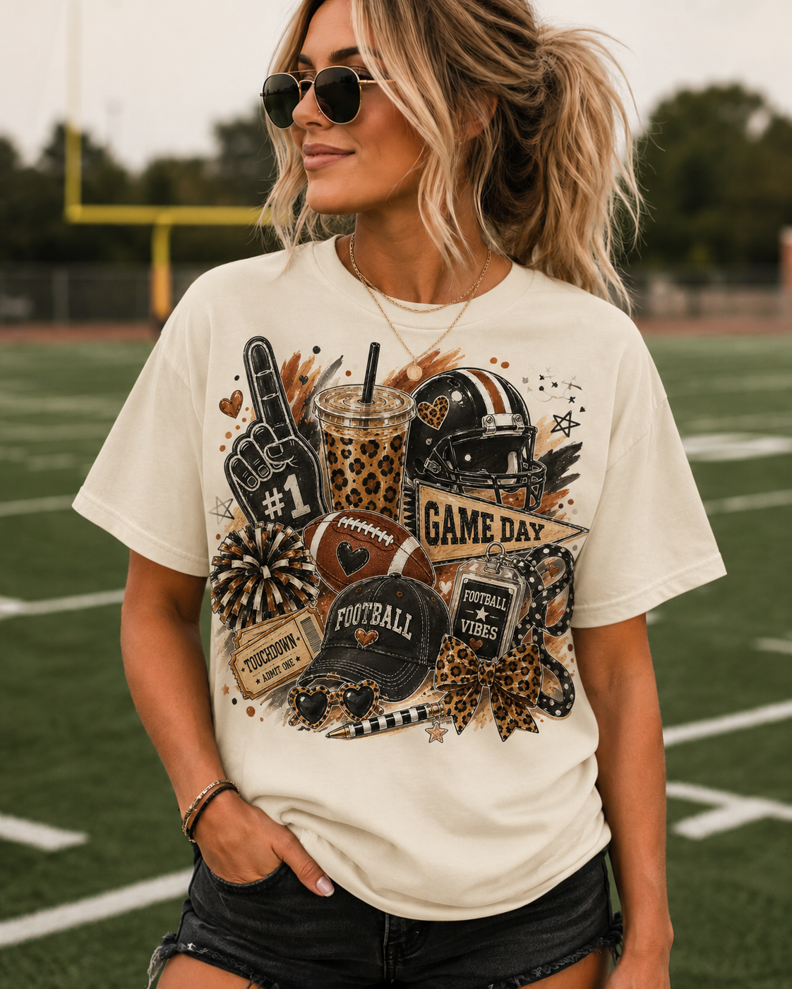 Football Collage- Unisex Sweatshirt/Tee