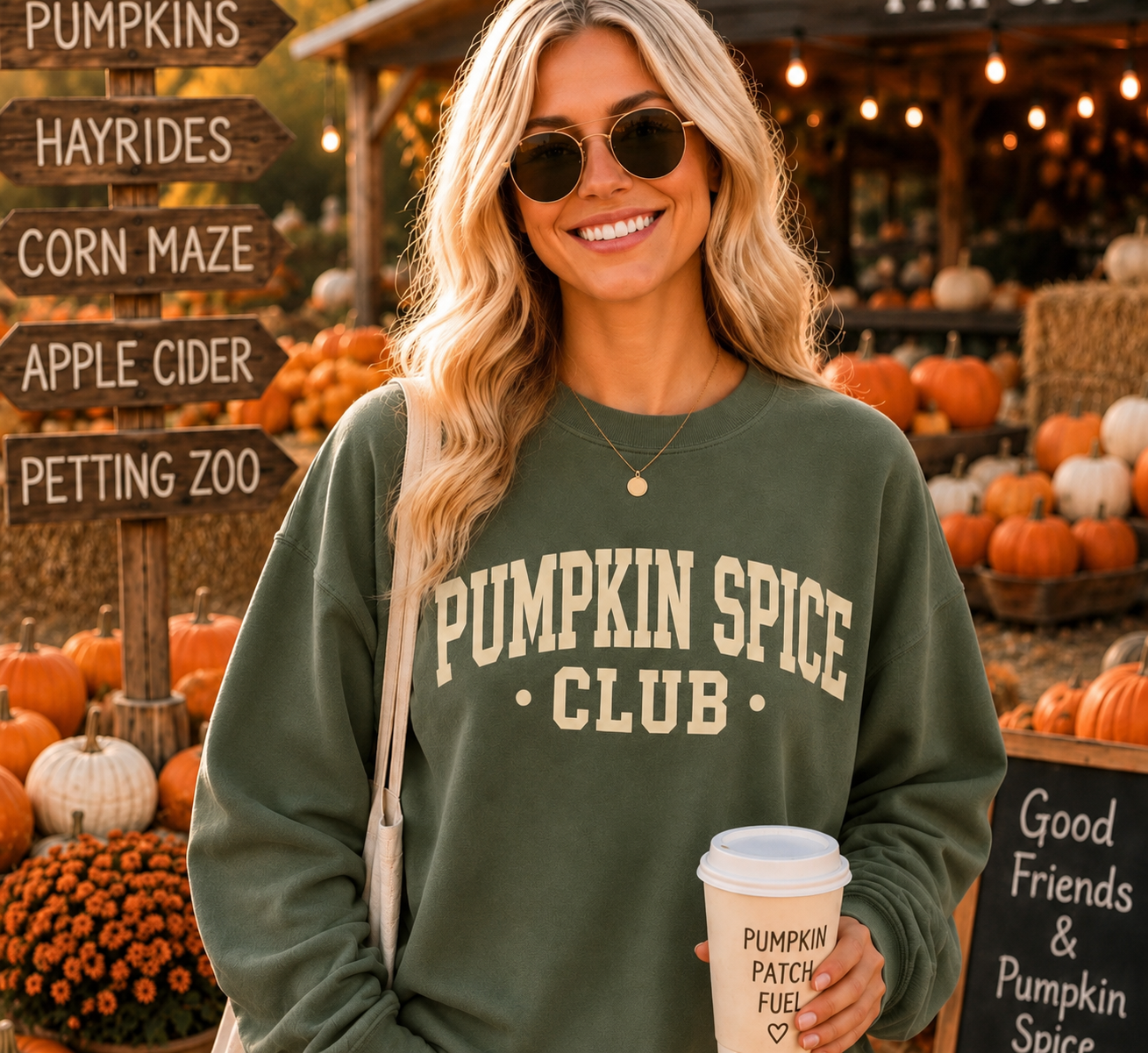 Pumpkin Spice Club- UNISEX GRAPHIC SWEATSHIRT