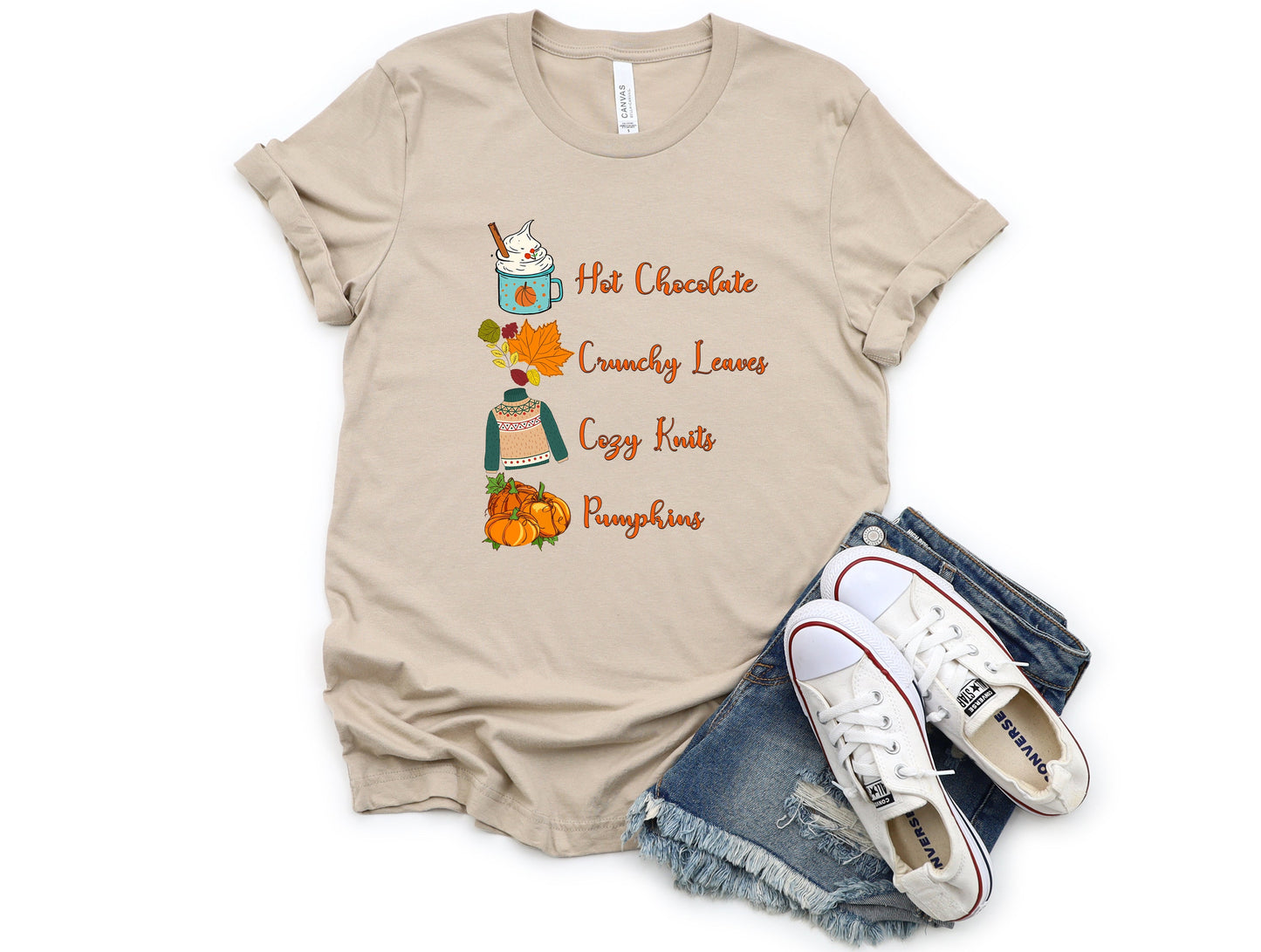 Wholesale Cozy Knits Graphic Tee - Sand Sweatshirt