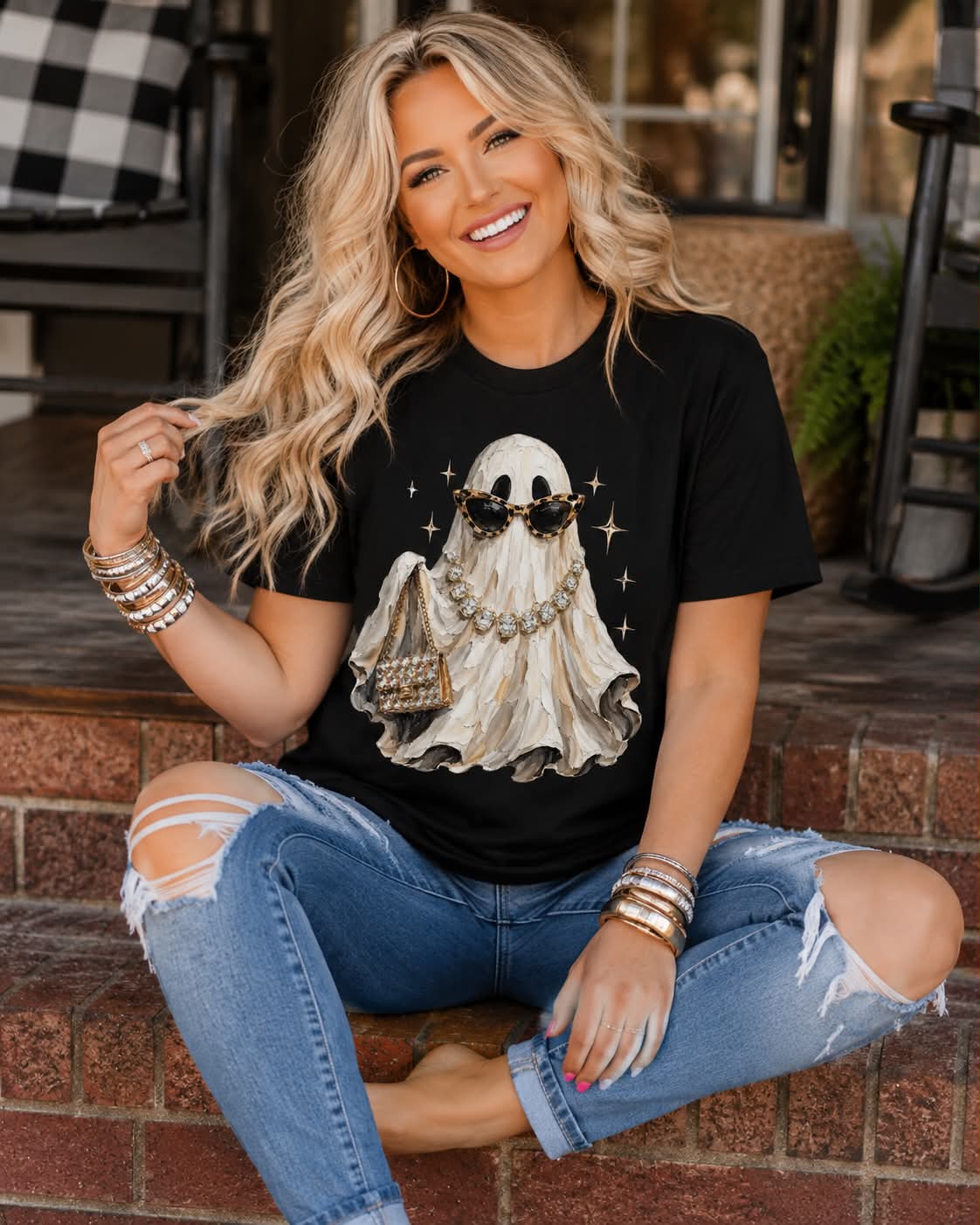 Painted Boujee Ghost -Unisex Graphic Sweatshirt/Tee