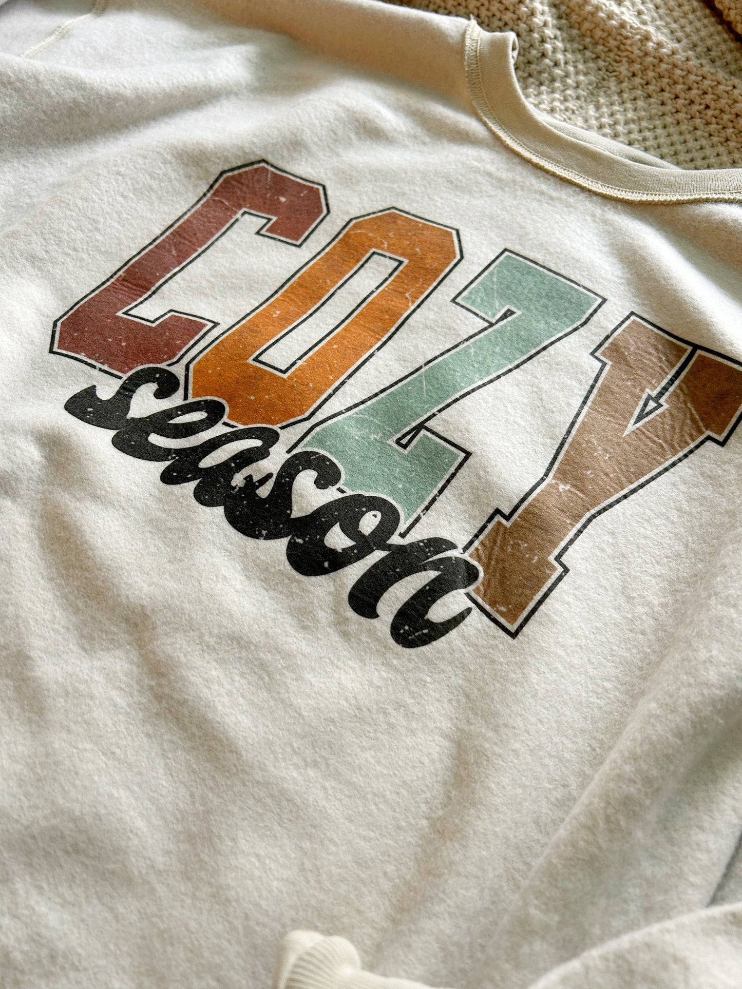 Wholesale Cozy Season INSIDE OUT SWEATSHIRT - Sand Sweatshirt