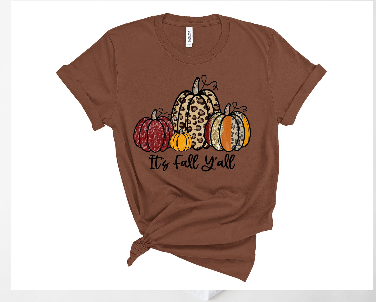 Wholesale It's Fall Y'all Pumpkins Graphic Tee - Mauve