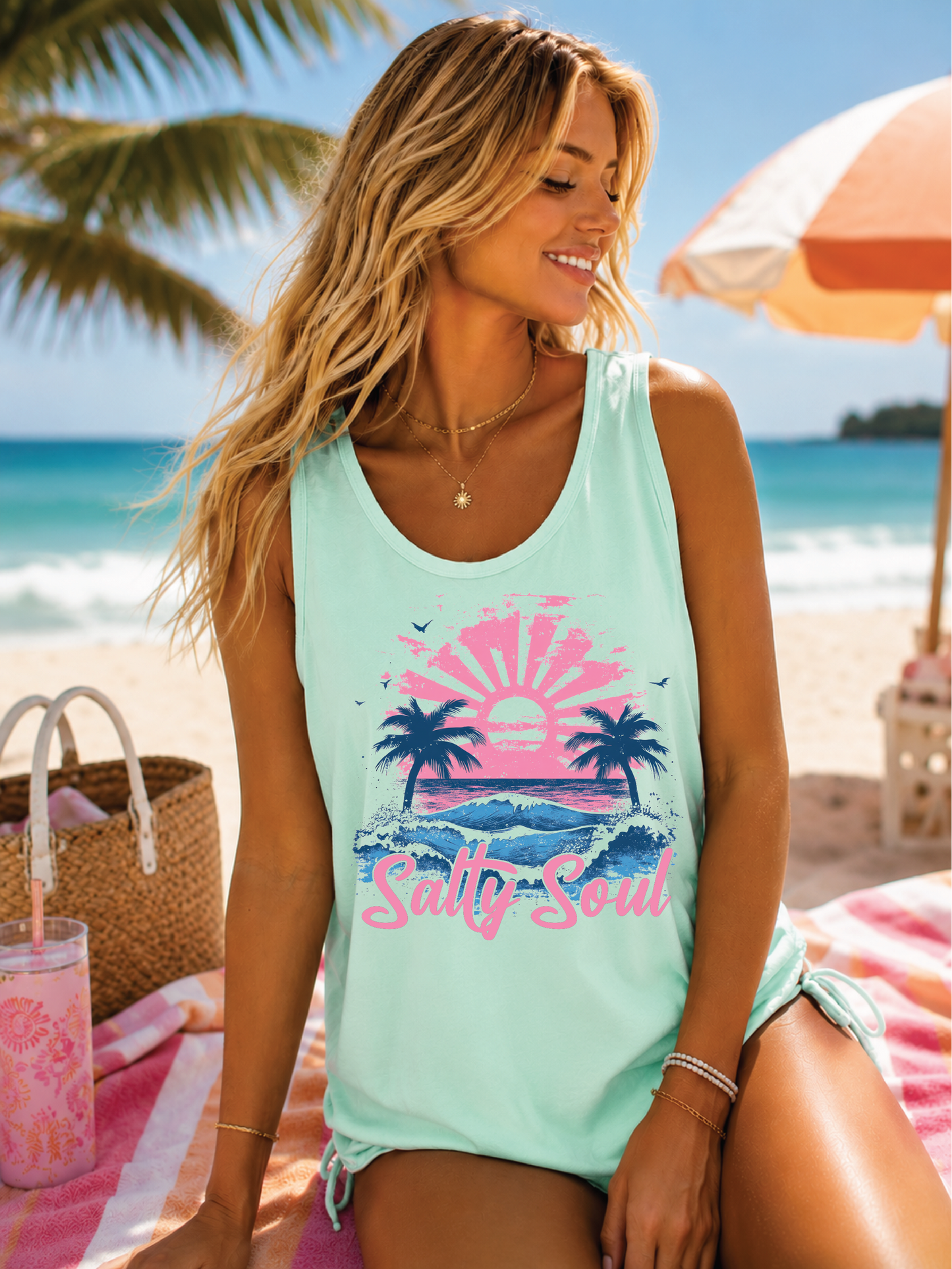 Salty Soul- Unisex Graphic Tank Top/Tee