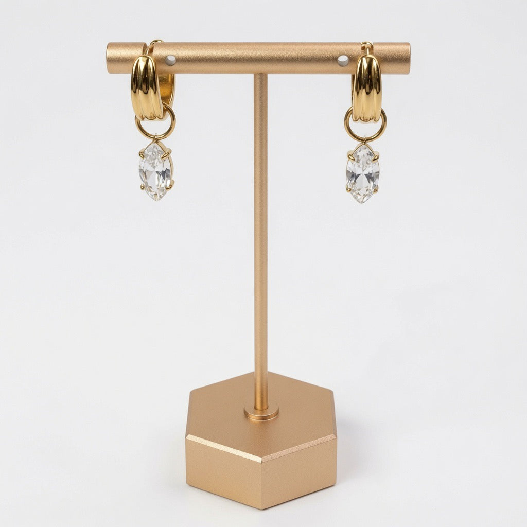 Valerie Dangle Hoop Earrings