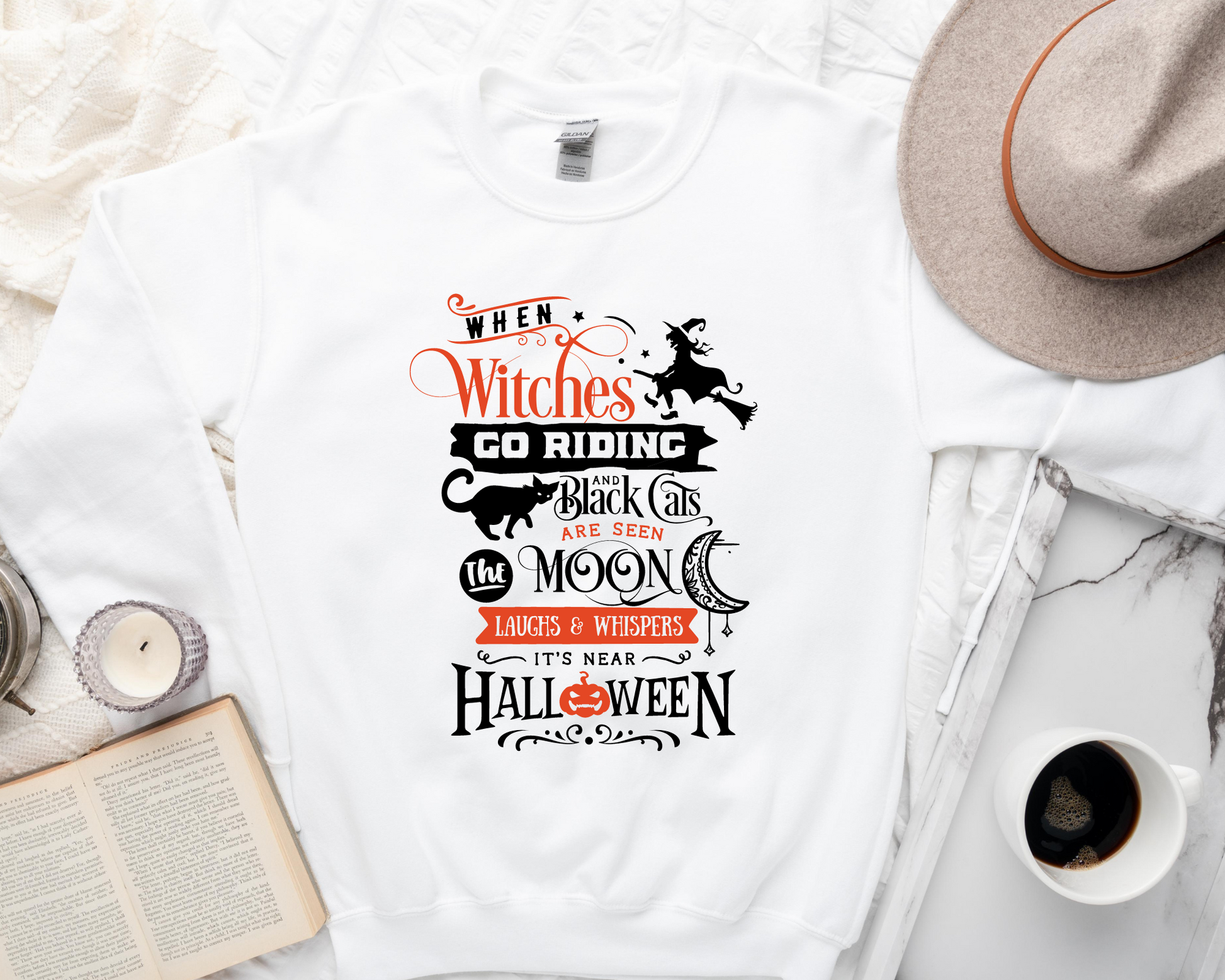 Wholesale It's Near Halloween Graphic Tee - White Tee
