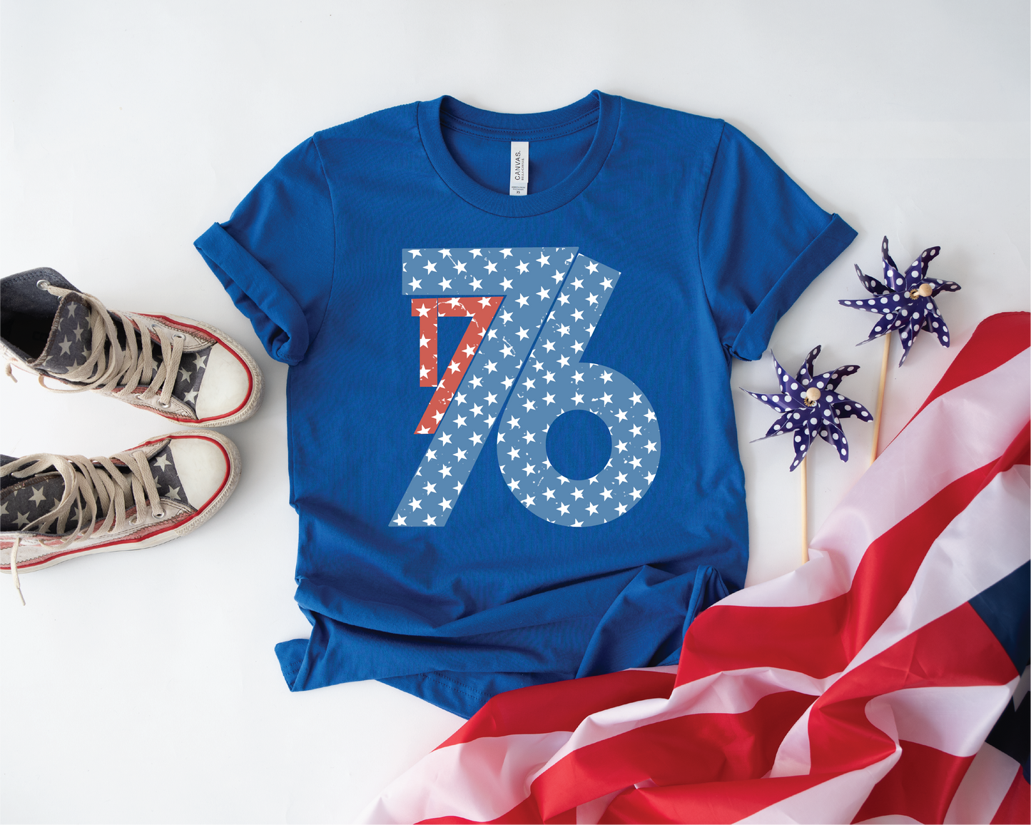 1776 Stars Patriotic Graphic Tee