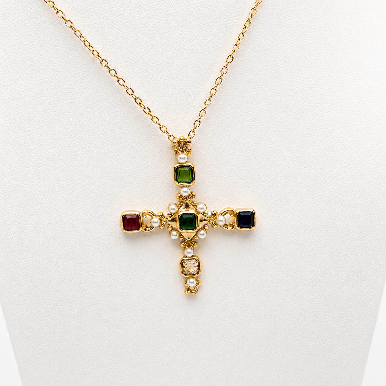 Lucille Cross Necklace