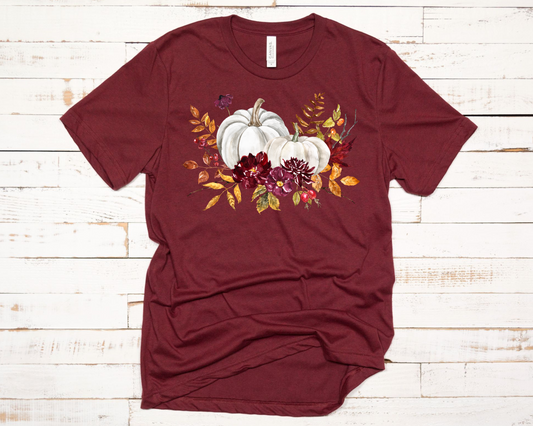 Wholesale Fall Pumpkins Graphic Tee - Maroon