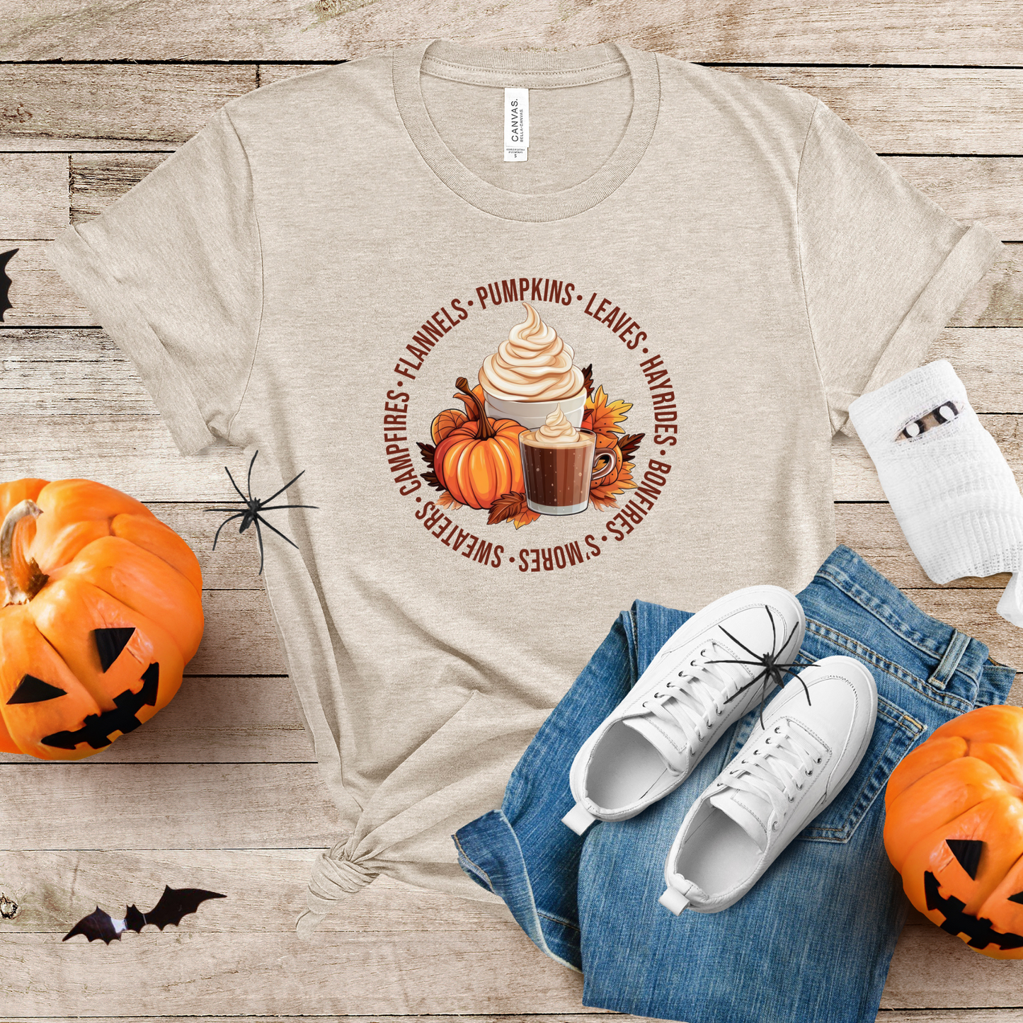 Wholesale Fall Circle - Heather Dust Tee