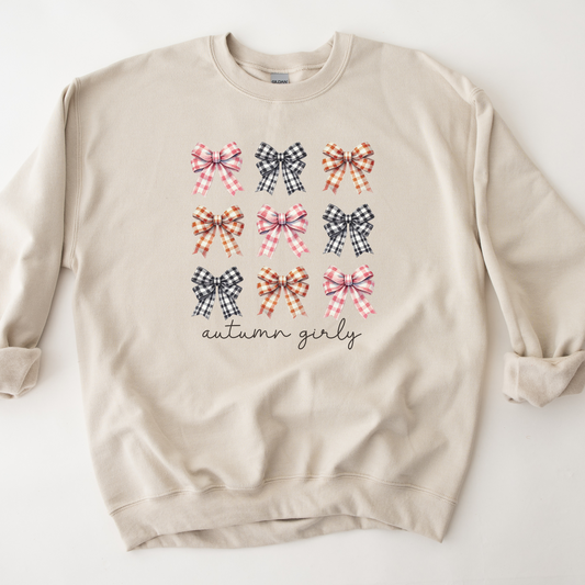 Wholesale Autumn Girly Coquette - White Sweatshirt
