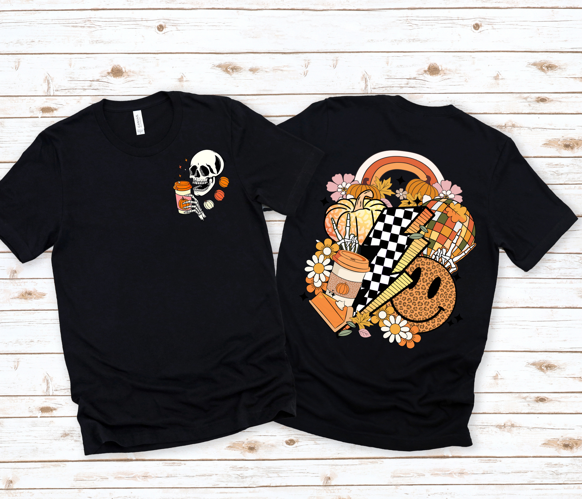 Wholesale Retro Fall Graphic Tee - Tan Tee