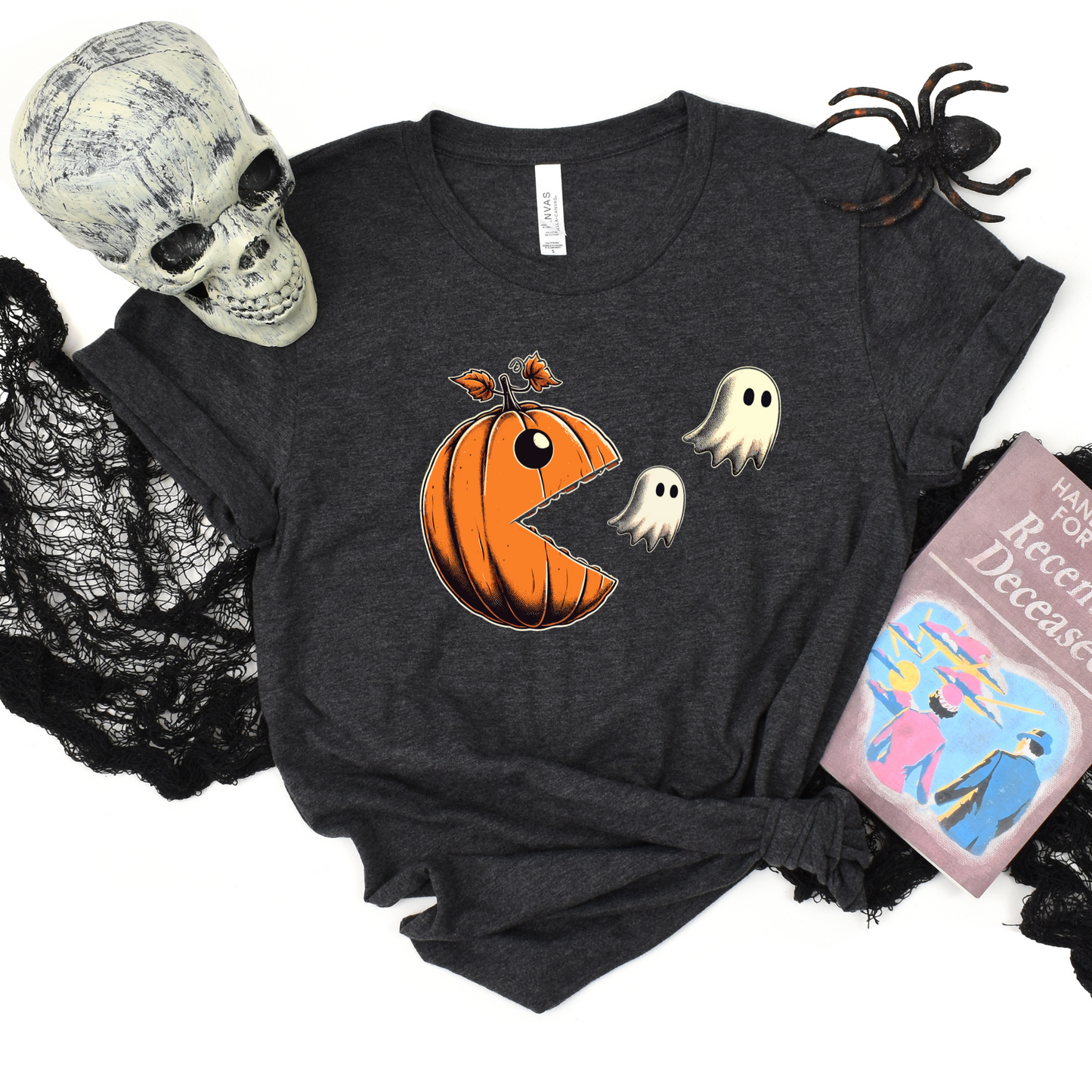 Wholesale Pumpkin Pac Ghosts Graphic Tee - White Tee