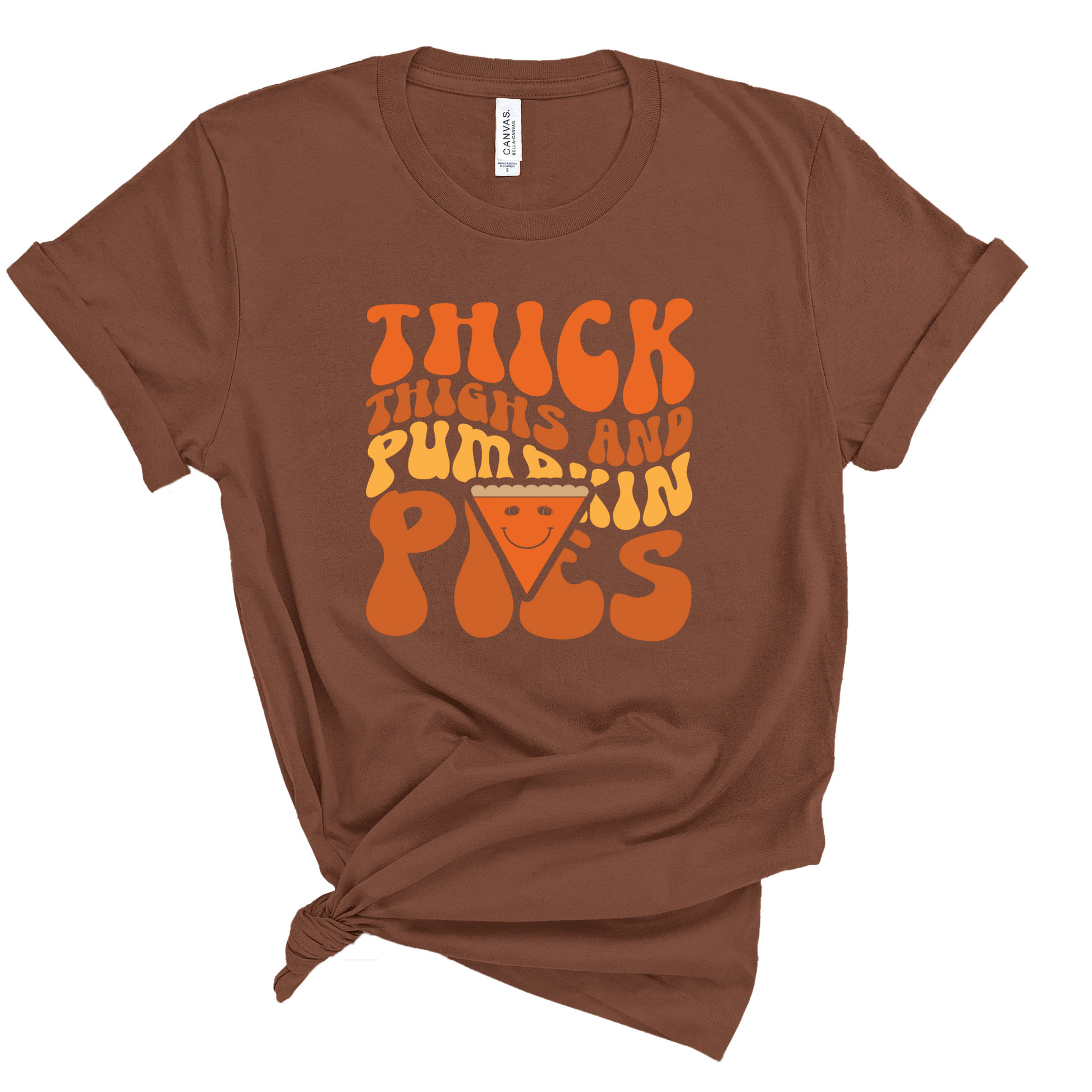 Wholesale Retro Thick Thighs Graphic Tee - Black