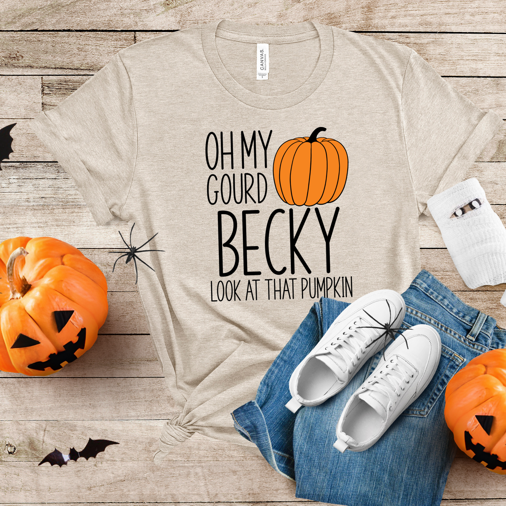 Wholesale Oh my gourd Graphic Tee - Heather Dust Tee