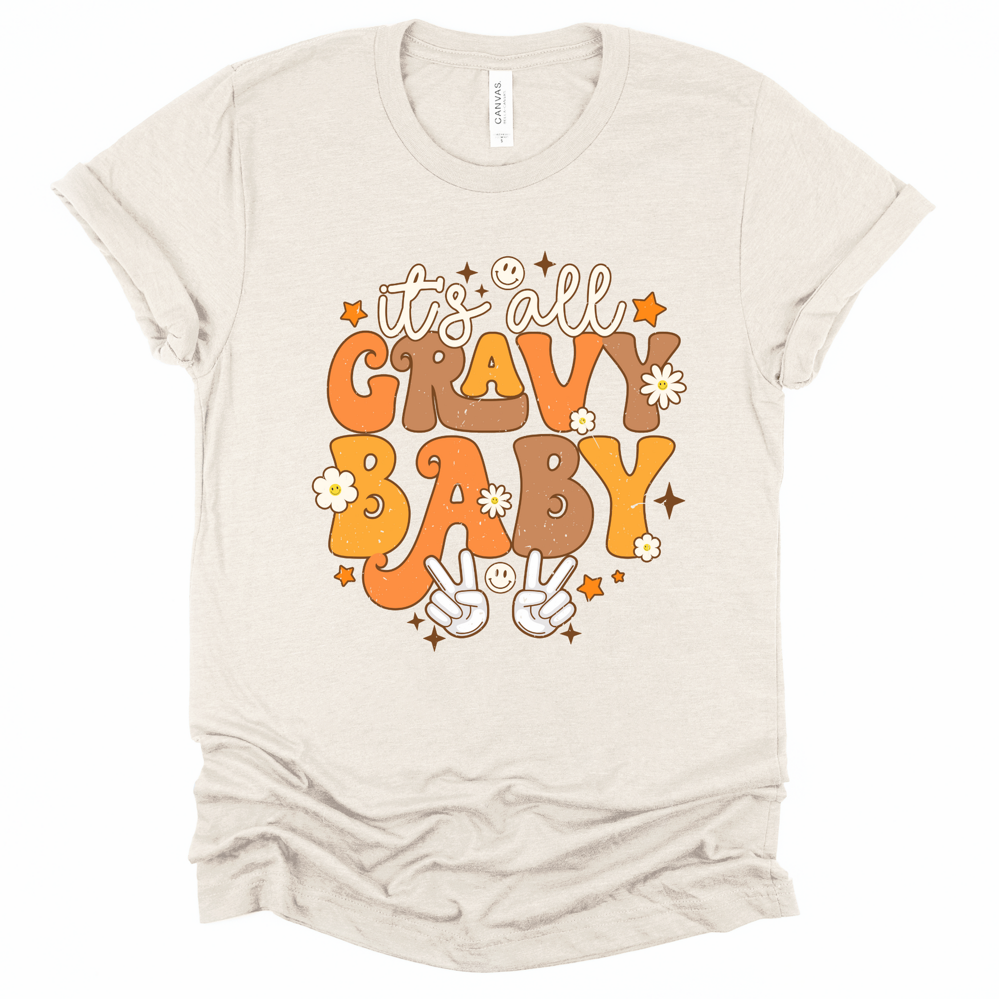 Wholesale Retro Gravy Baby Graphic Tee - Maroon