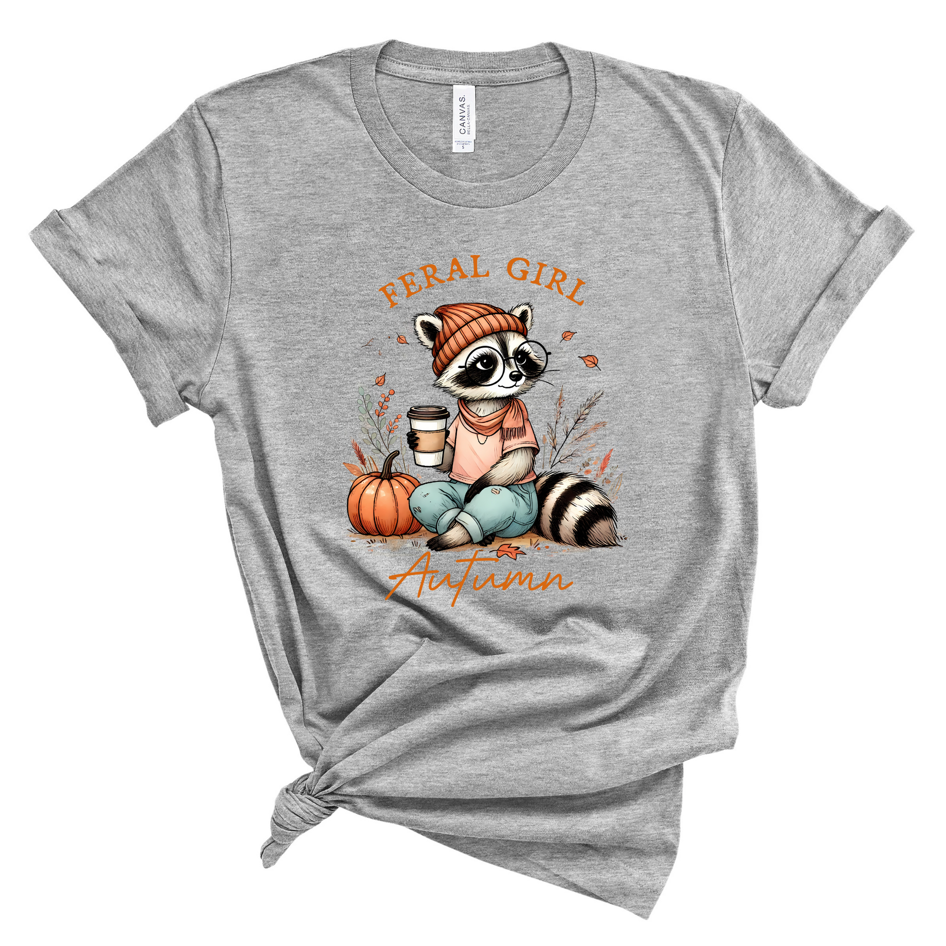 Wholesale Feral Girl Autumn Graphic Tee - Heather Dust Tee