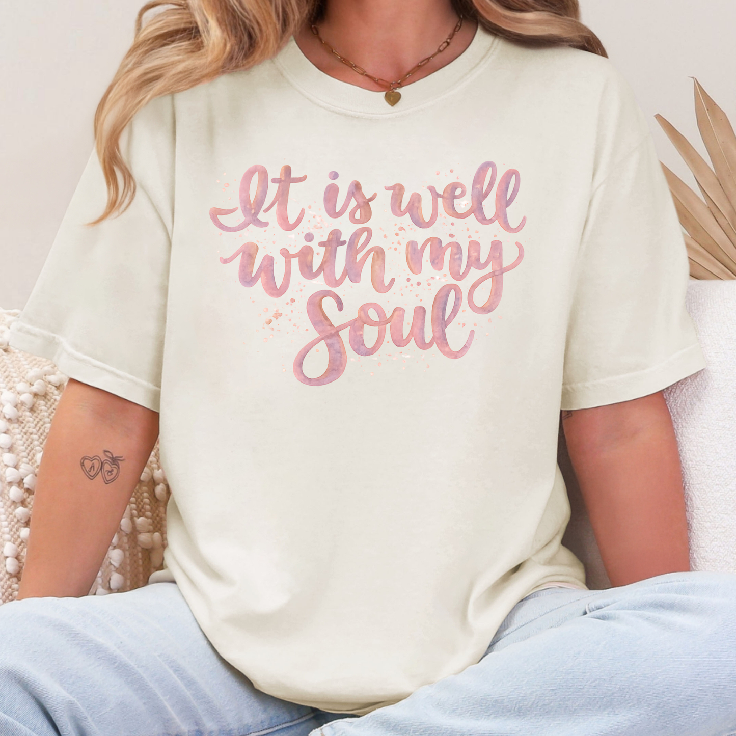 Wholesale It Is Well With My Soul Graphic Tee - CC Ivory