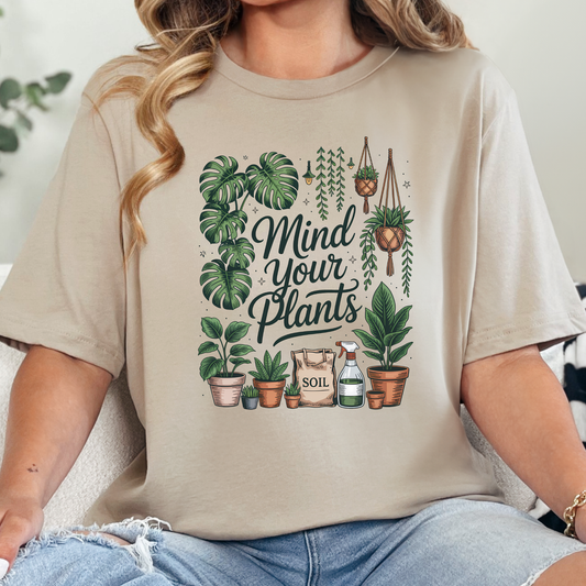 Wholesale Plant Lover Graphic Tee - Tan Tee
