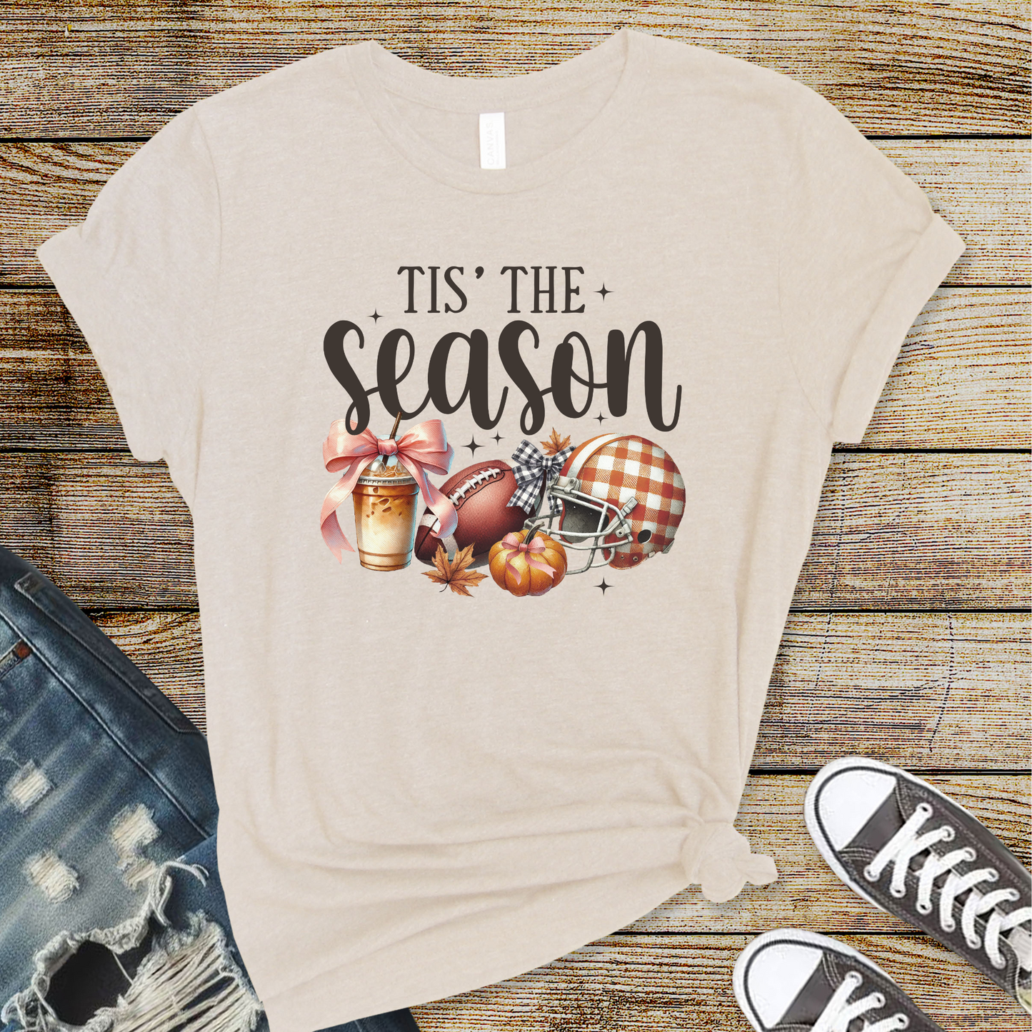 Wholesale Fall Season Graphic Tee - Grey Tee