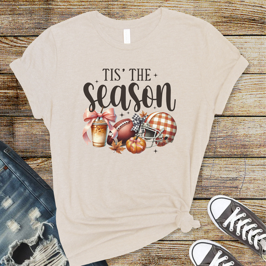 Wholesale Fall Season Graphic Tee - Grey Tee