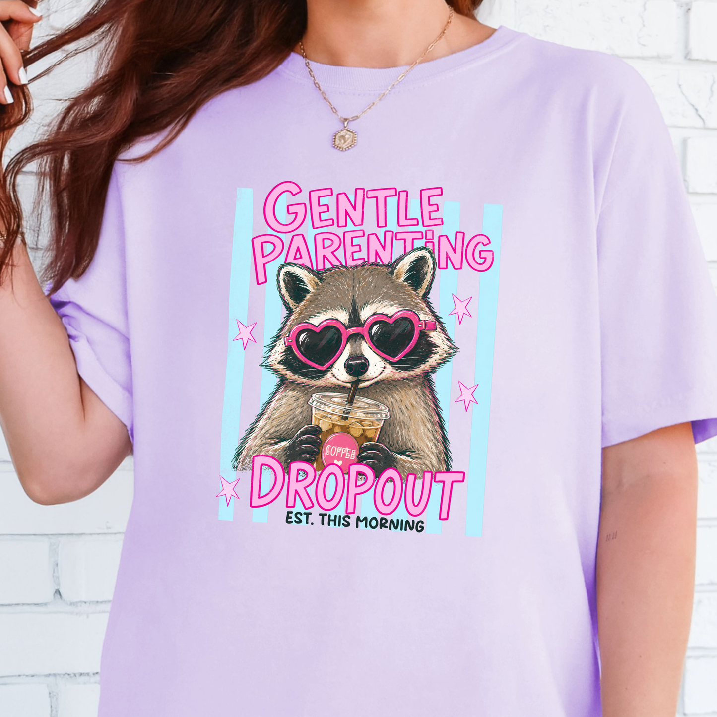 Wholesale Gentle Parenting Dropout Graphic Tee - Orchid