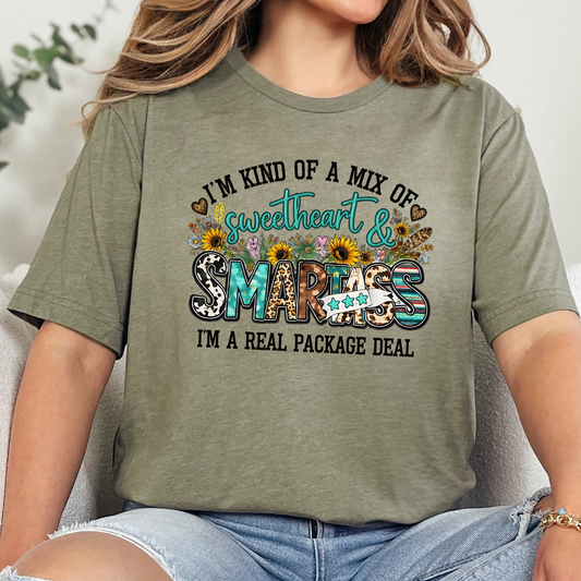 Wholesale Western Package Deal Graphic Tee - Heather Olive