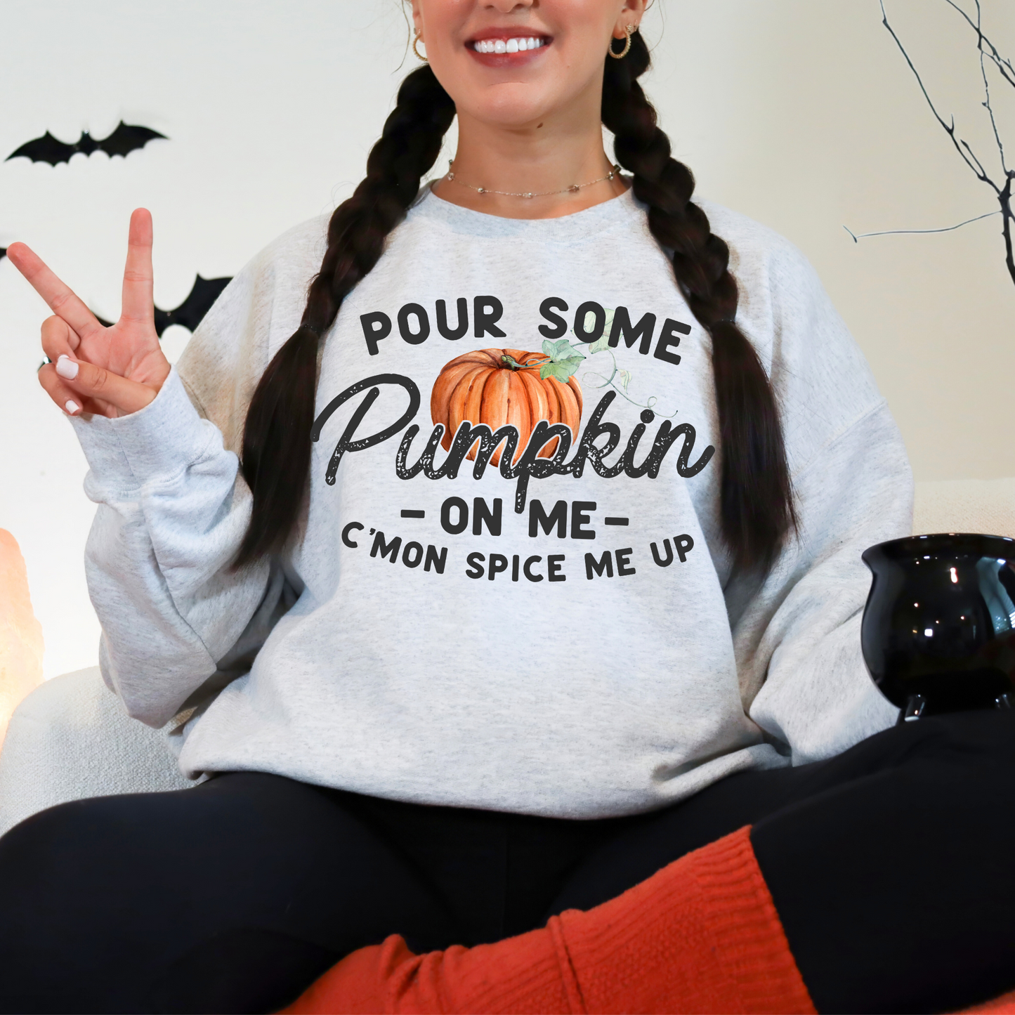 Wholesale Spice me up Graphic Tee - Grey Tee