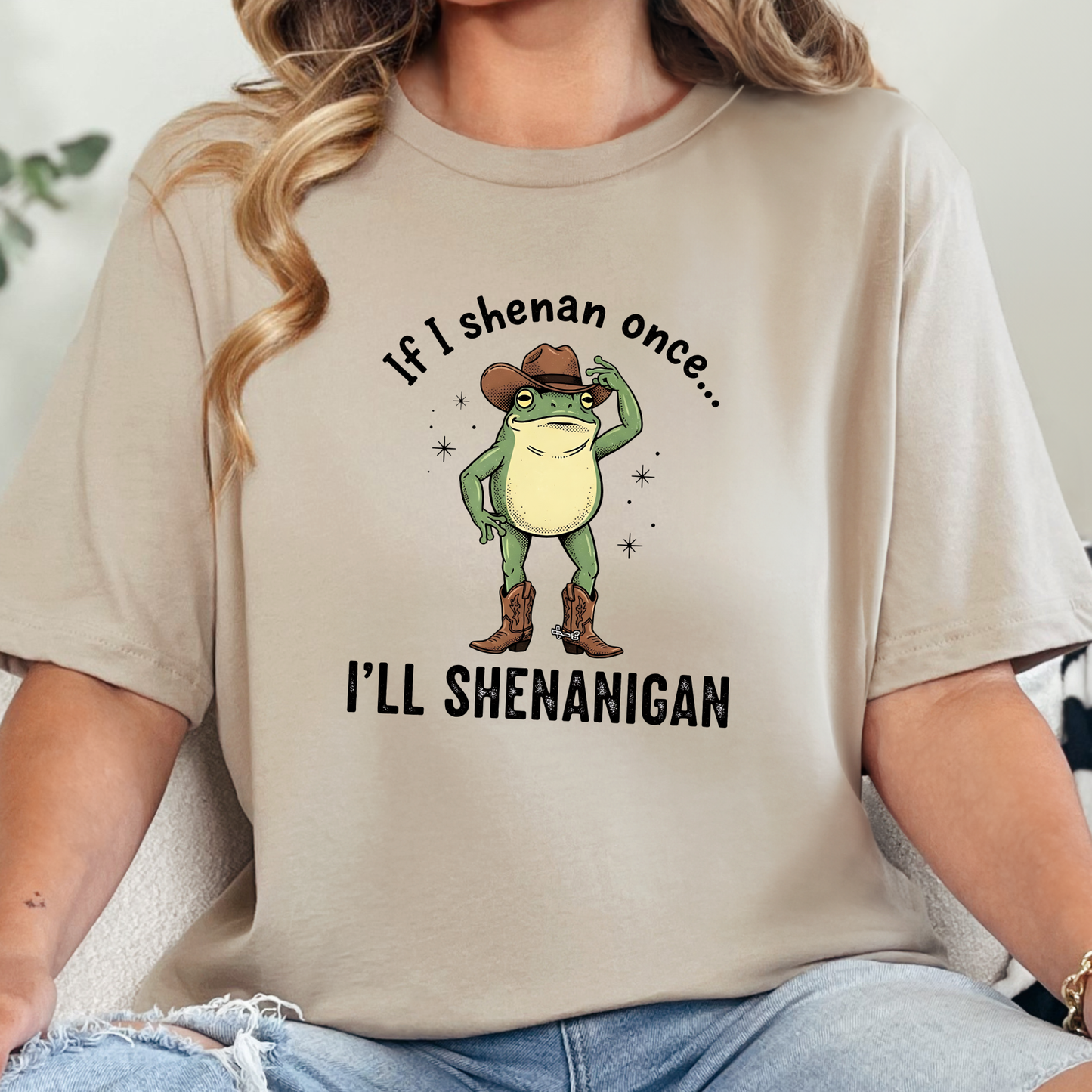 Wholesale I'll Shenanigan Graphic Tee - Tan Tee