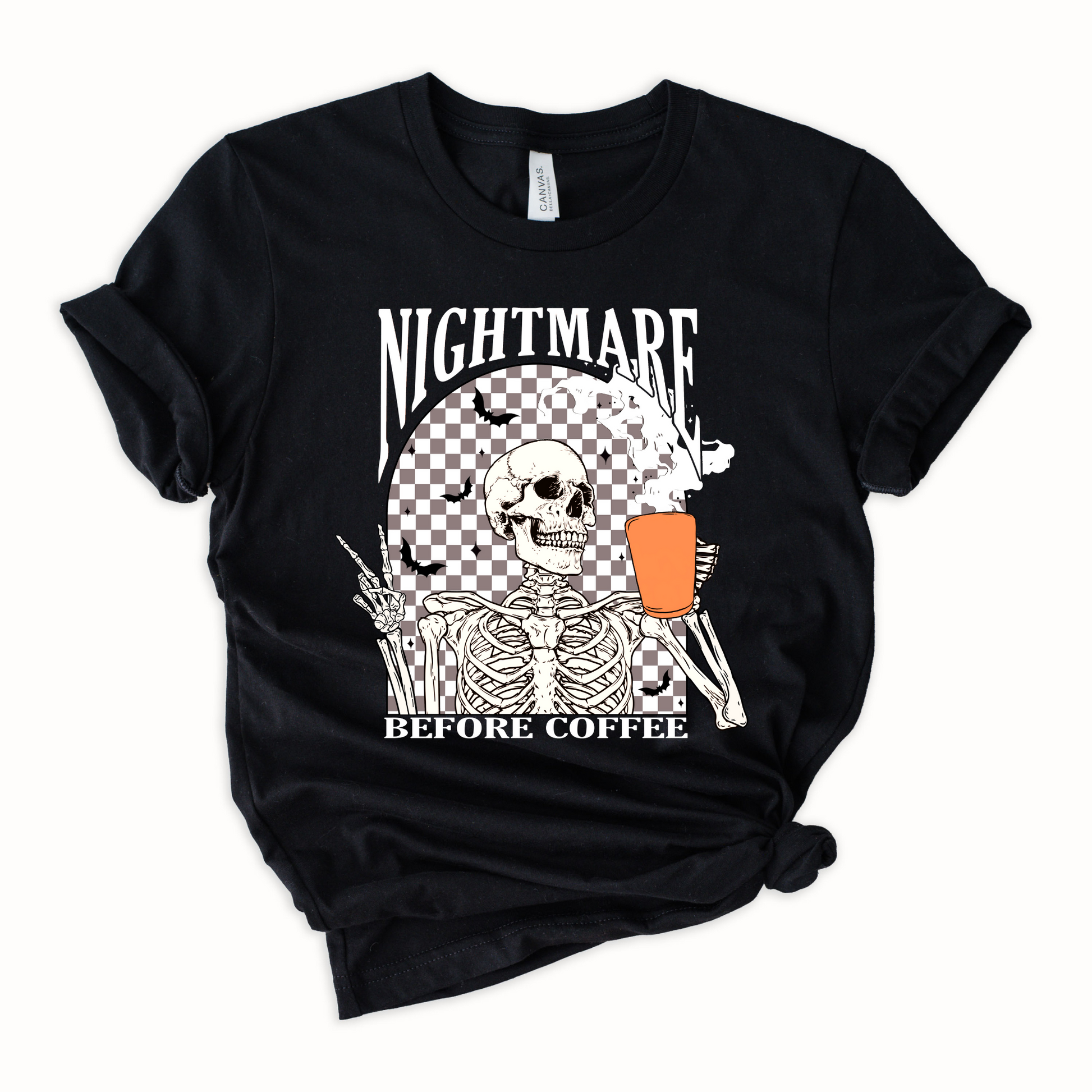 Wholesale Nightmare Before Coffee Graphic Tee - Black Tee