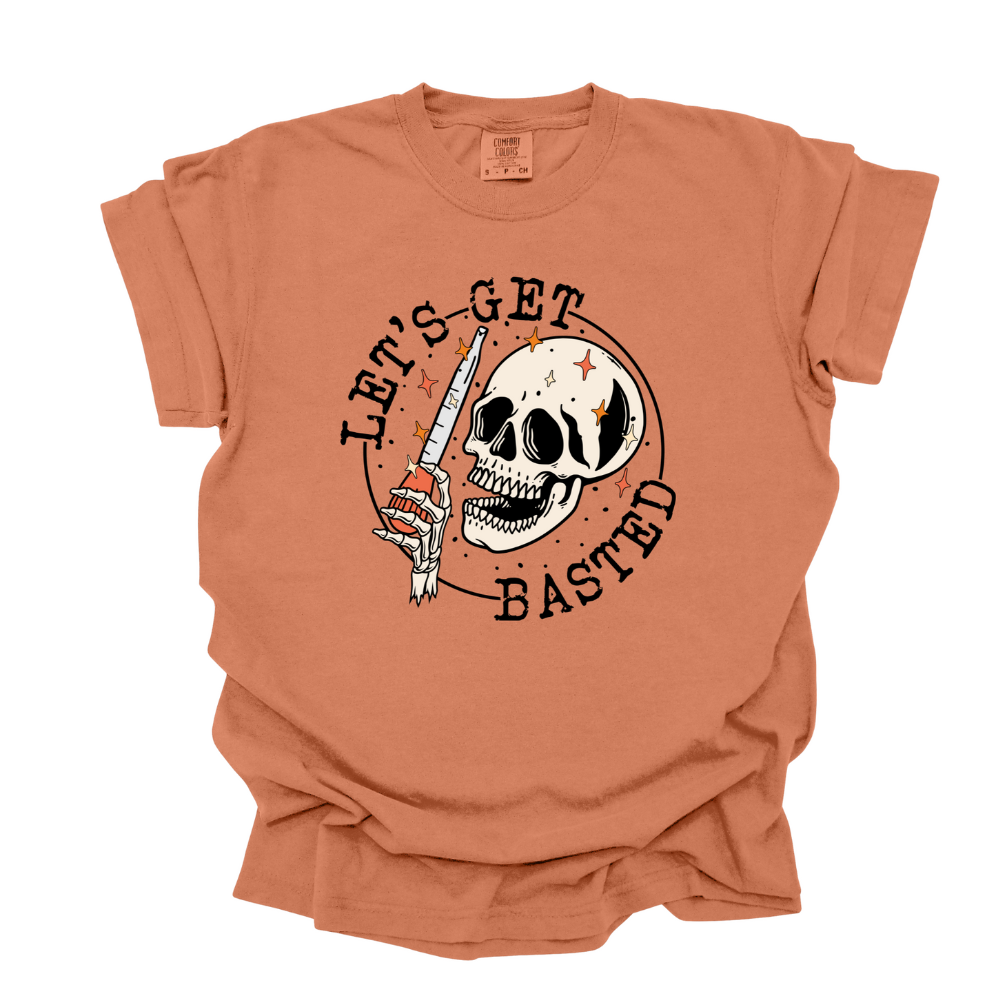 Wholesale Get Basted Graphic Tee - Brown