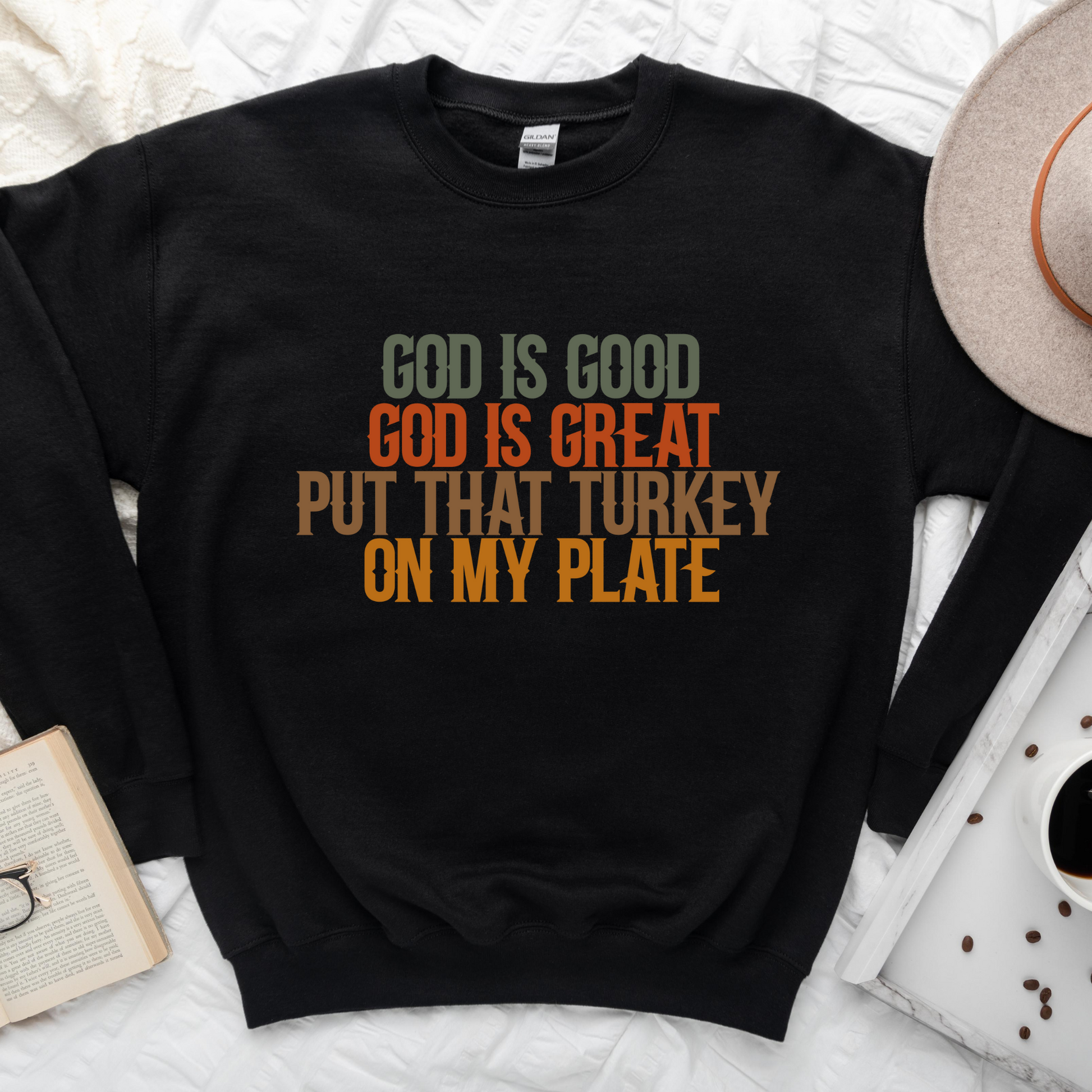 Wholesale Turkey on my plate Graphic Tee - White Tee