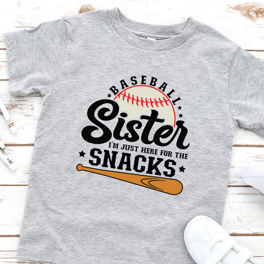 Wholesale Baseball Sister Youth Graphic Tee - Grey Tee