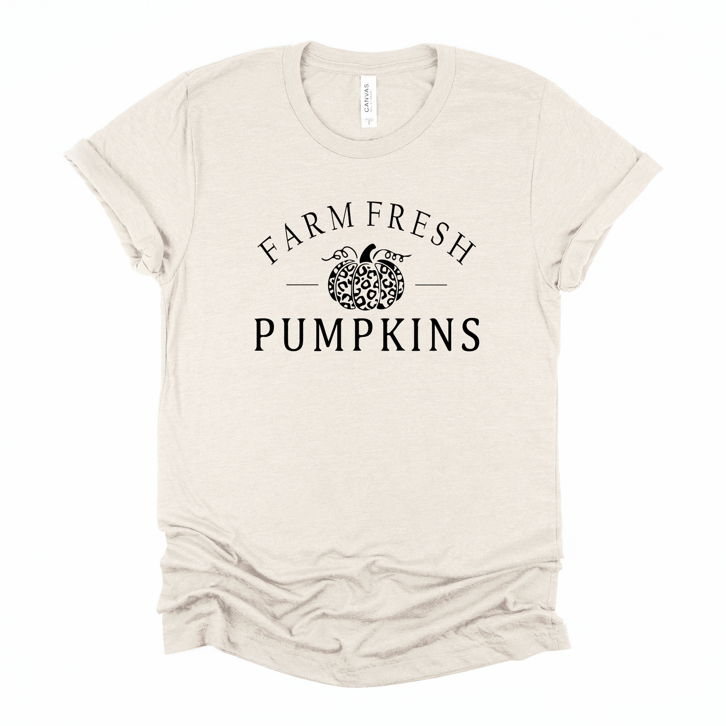Wholesale Farm Fresh Pumpkins Graphic Tee - Heather Dust Tee