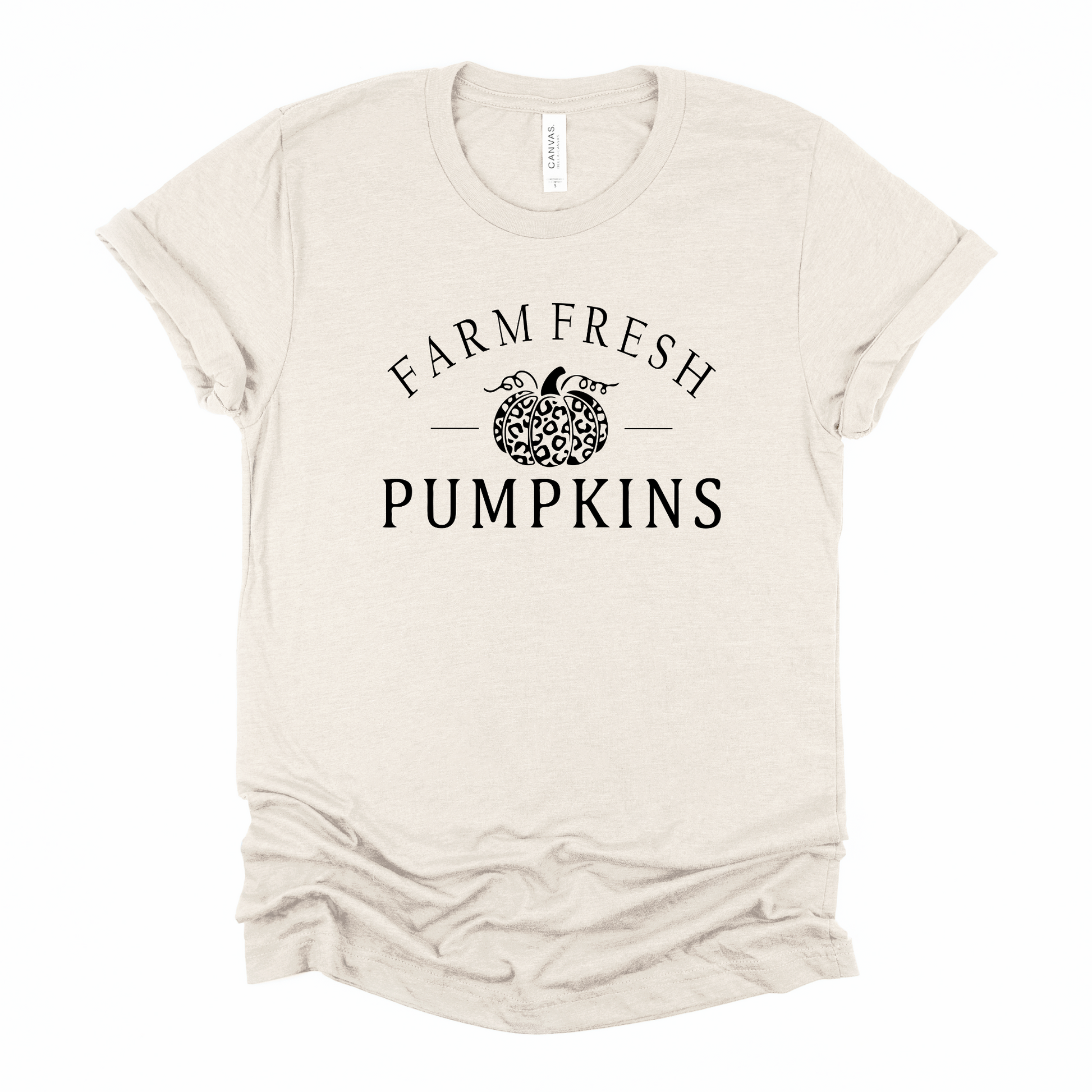 Wholesale Farm Fresh Pumpkins Graphic Tee - Heather Dust Tee