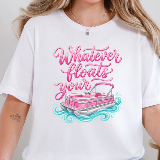 Wholesale Whatever Floats Your Boat Graphic Tee - White