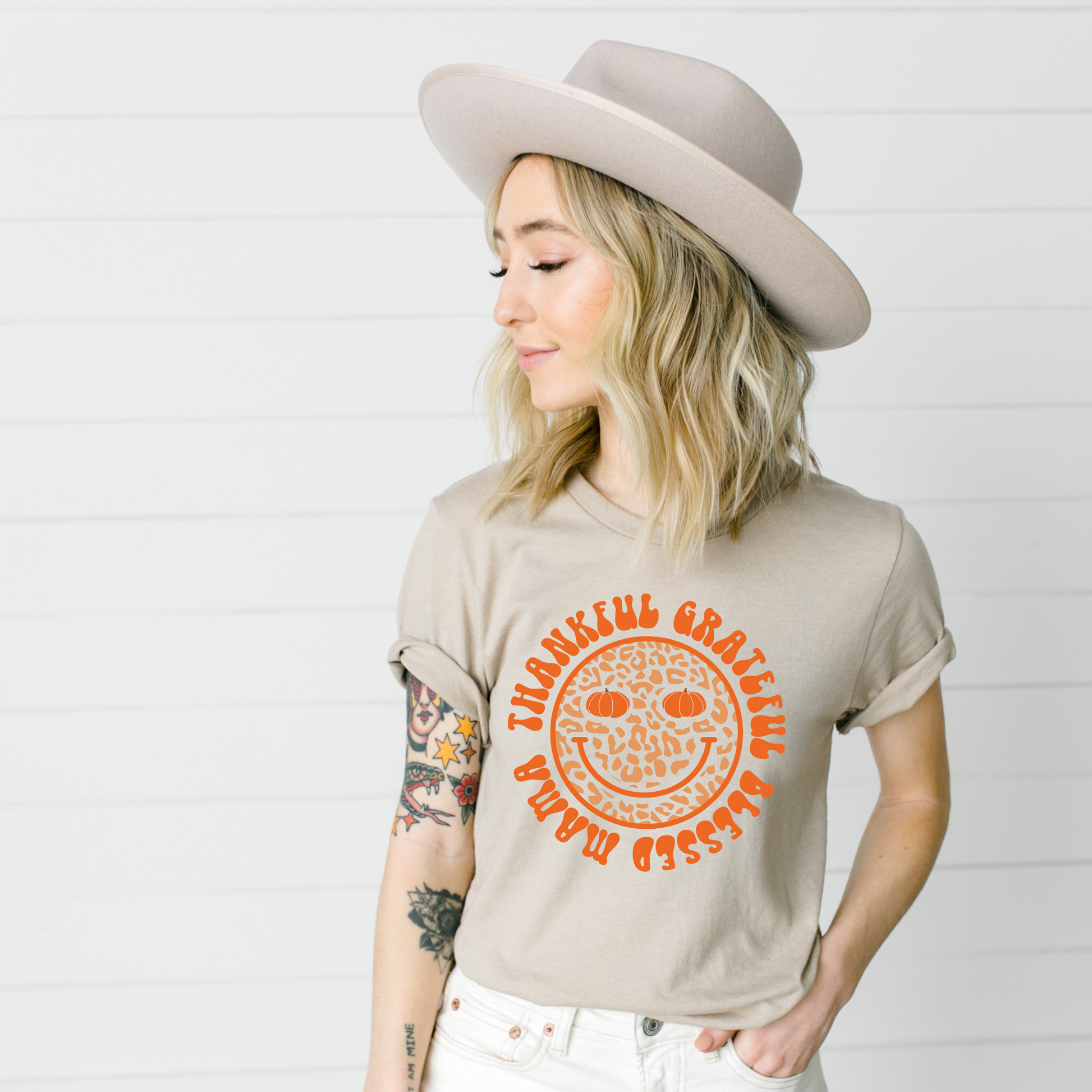 Wholesale Fall Mama Graphic Tee - Black