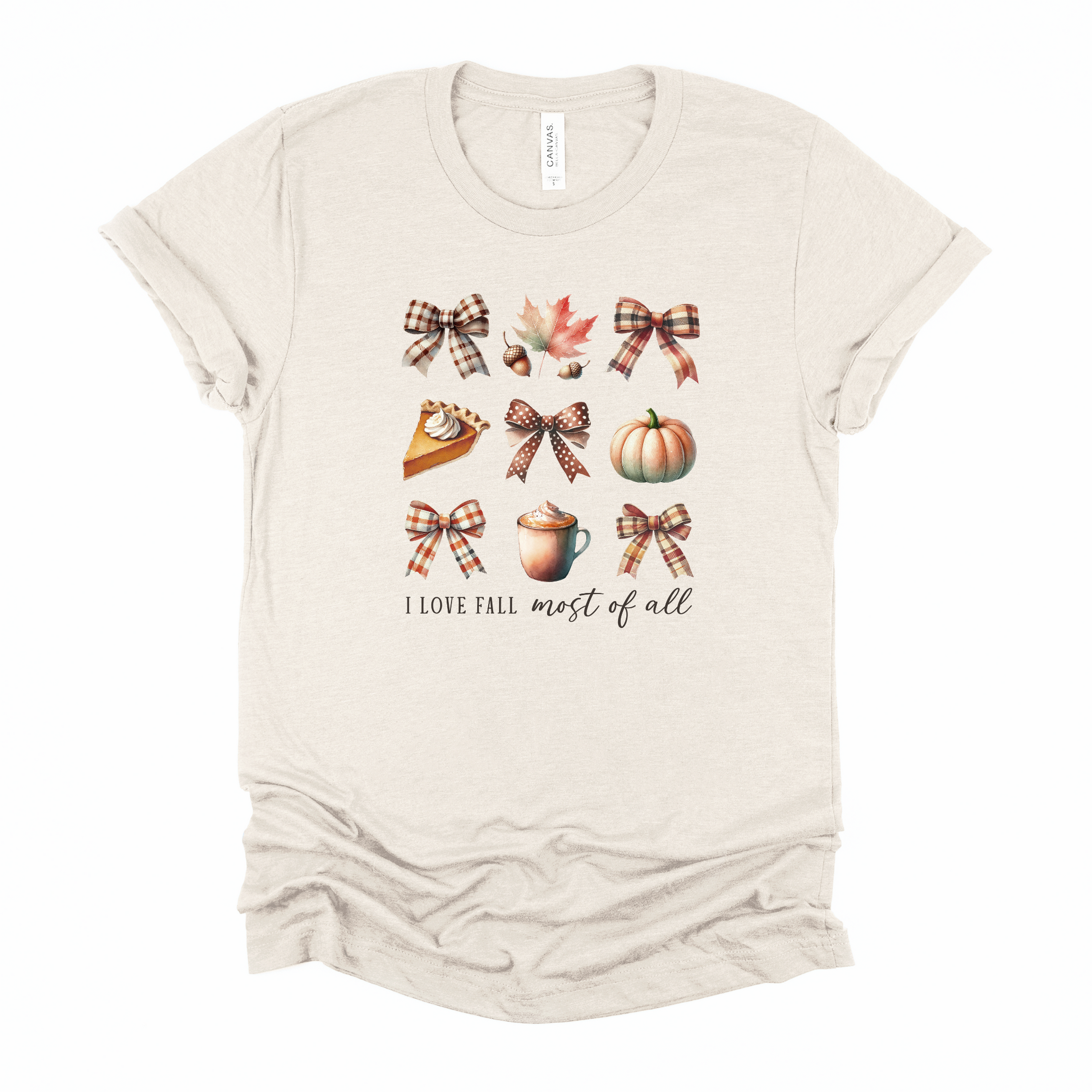 Wholesale I love Fall - Sand Sweatshirt