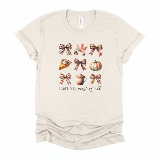 Wholesale I love Fall - Sand Sweatshirt