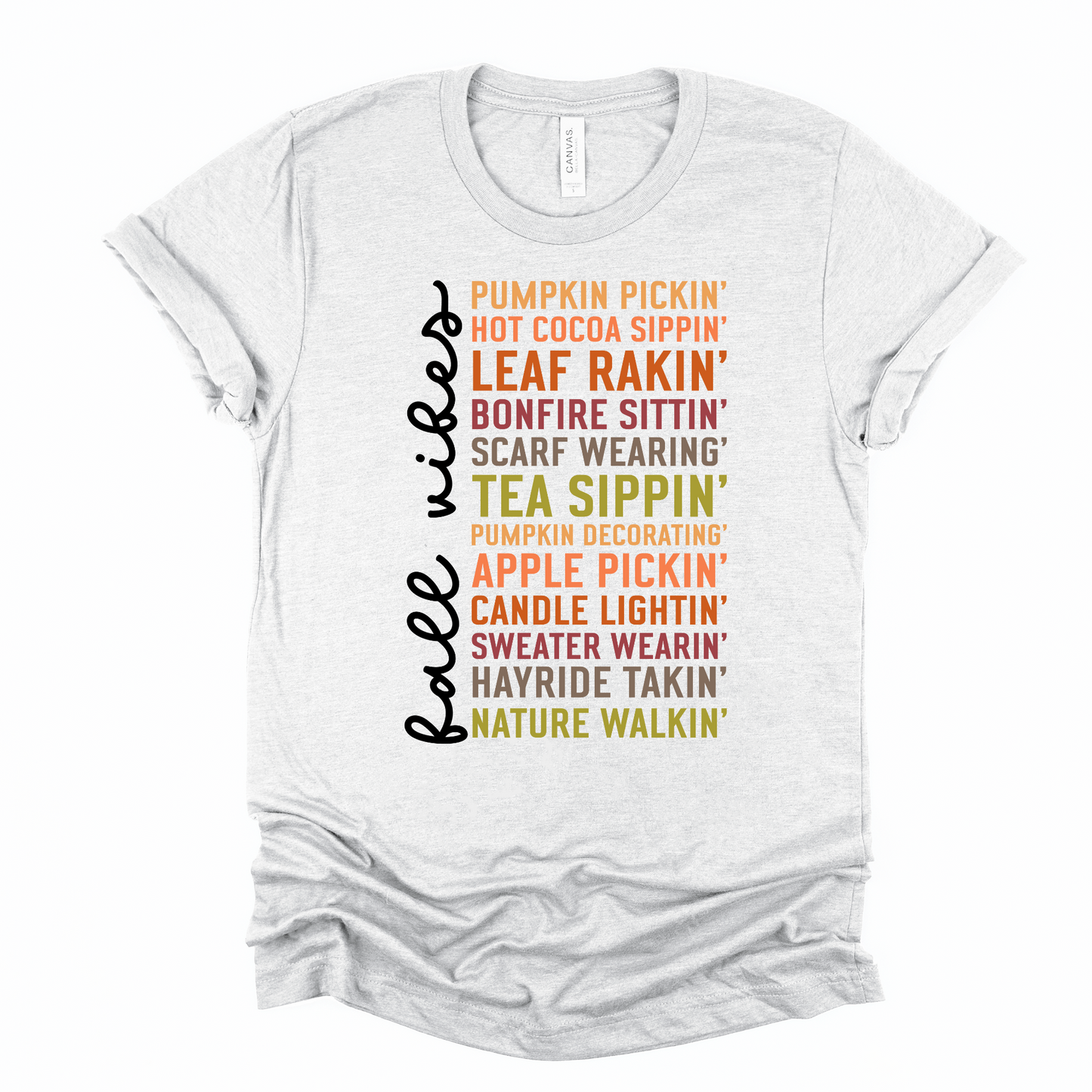 Wholesale All the fall vibes Graphic Tee - Heather Dust Tee