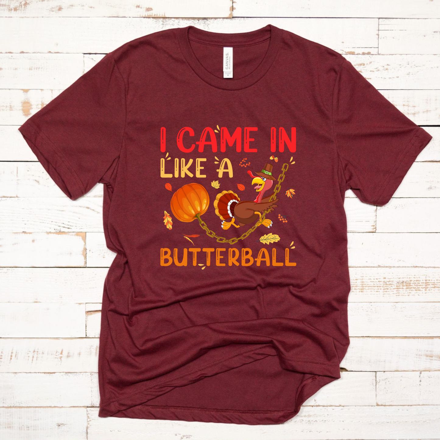 Wholesale Came in like a Butterball Graphic Tee - Charcoal
